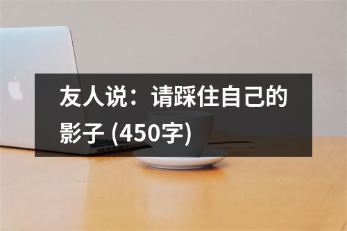 友人說：請踩住自己的影子 (450字)