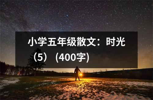 小學(xué)五年級(jí)散文：時(shí)光（5） (400字)