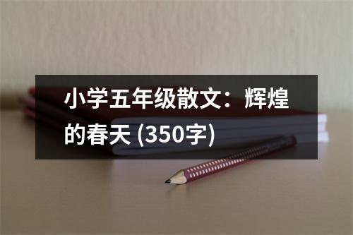 小學(xué)五年級散文：輝煌的春天 (350字)