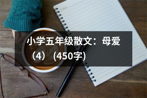 小學(xué)五年級(jí)散文：母愛（4） (450字)