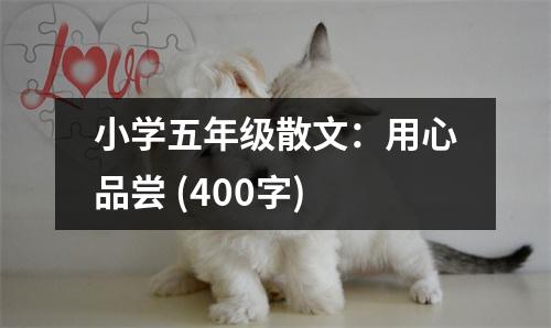 小學(xué)五年級(jí)散文：用心品嘗 (400字)