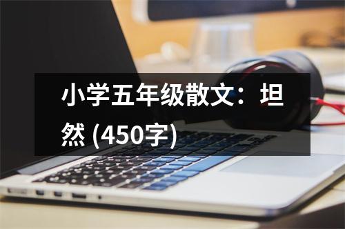 小學(xué)五年級(jí)散文：坦然 (450字)