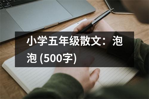 小學(xué)五年級(jí)散文：泡泡 (500字)