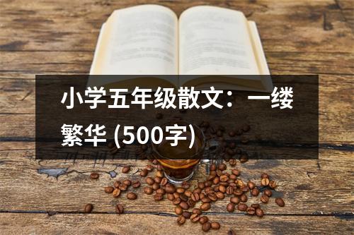 小學(xué)五年級散文：一縷繁華 (500字)