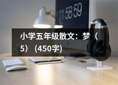 小學(xué)五年級(jí)散文：夢(mèng)（5） (450字)