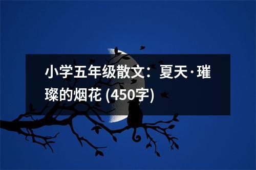 小學五年級散文：夏天·璀璨的煙花 (450字)