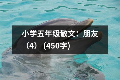 小學(xué)五年級散文：朋友（4） (450字)