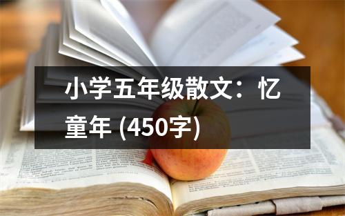 小學(xué)五年級散文：憶童年 (450字)