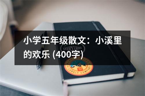 小學(xué)五年級散文：小溪里的歡樂 (400字)