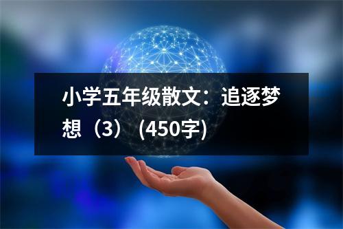 小學(xué)五年級散文：追逐夢想（3） (450字)