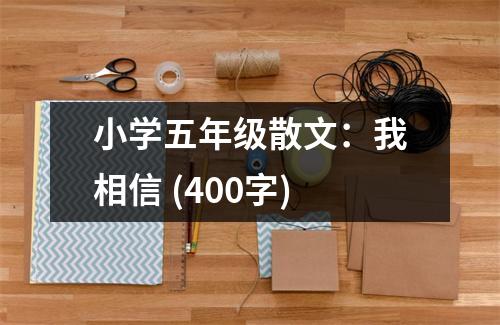 小學(xué)五年級(jí)散文：我相信 (400字)