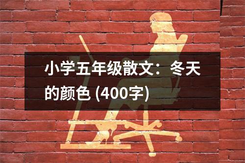 小學(xué)五年級(jí)散文：冬天的顏色 (400字)
