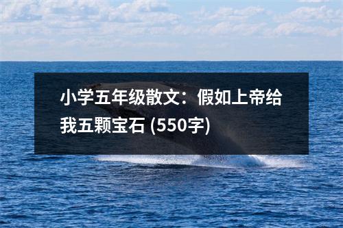 小學(xué)五年級(jí)散文：假如上帝給我五顆寶石 (550字)