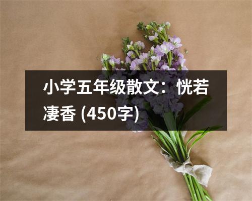 小學(xué)五年級(jí)散文：恍若凄香 (450字)