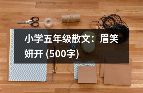 小學(xué)五年級(jí)散文：眉笑妍開(kāi) (500字)