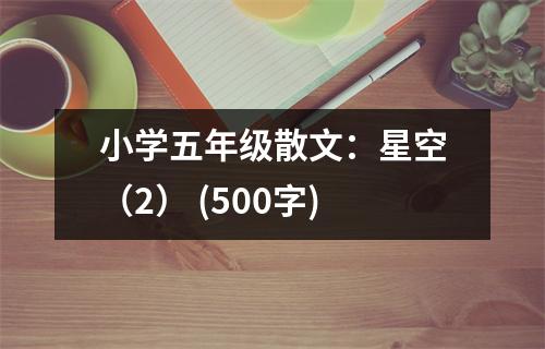 小學(xué)五年級(jí)散文：星空（2） (500字)