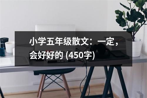小學(xué)五年級(jí)散文：一定，會(huì)好好的 (450字)