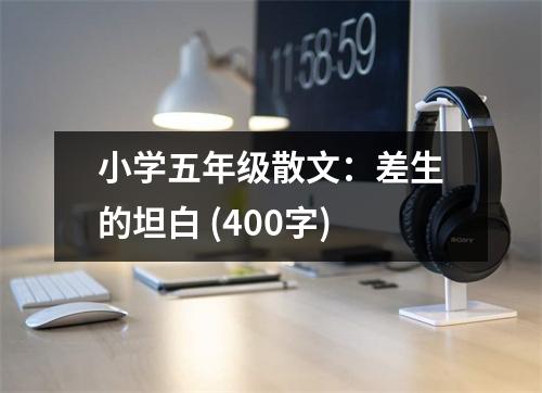 小學(xué)五年級散文：差生的坦白 (400字)