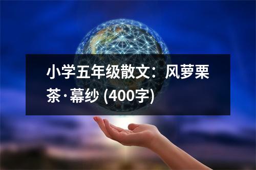 小學(xué)五年級散文：風(fēng)蘿栗茶·幕紗 (400字)