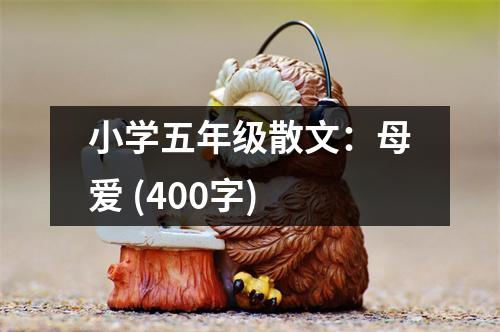 小學五年級散文：母愛 (400字)