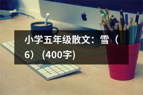 小學五年級散文：雪（6） (400字)
