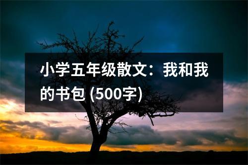 小學(xué)五年級(jí)散文：我和我的書包 (500字)