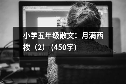 小學(xué)五年級散文：月滿西樓（2） (450字)