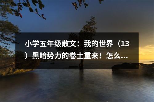 小學(xué)五年級(jí)散文：我的世界（13）黑暗勢力的卷土重來！怎么辦？ (500字)