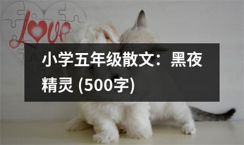 小學(xué)五年級散文：黑夜精靈 (500字)