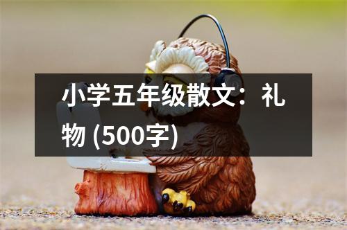 小學(xué)五年級散文：禮物 (500字)