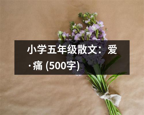 小學(xué)五年級散文：愛·痛 (500字)