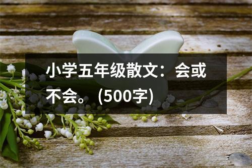 小學(xué)五年級(jí)散文：會(huì)或不會(huì)。 (500字)