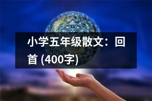 小學(xué)五年級散文：回首 (400字)