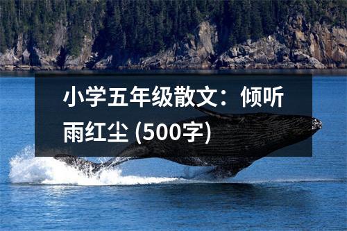 小學(xué)五年級散文：傾聽雨紅塵 (500字)