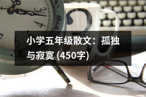 小學(xué)五年級散文：孤獨與寂寞 (450字)