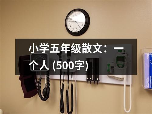 小學五年級散文：一個人 (500字)
