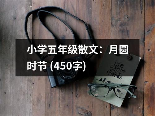 小學五年級散文：月圓時節(jié) (450字)