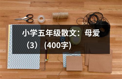 小學五年級散文：母愛（3） (400字)