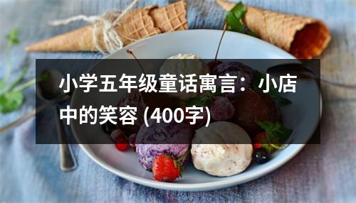 小學五年級童話寓言：小店中的笑容 (400字)