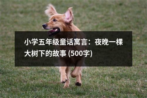 小學五年級童話寓言：夜晚一棵大樹下的故事 (500字)