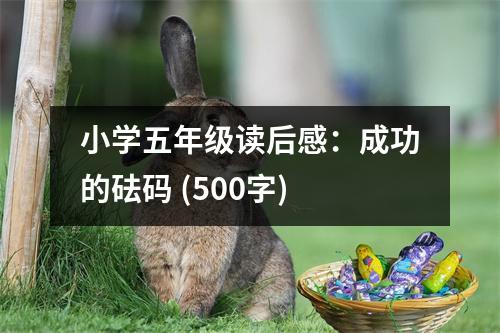 小學(xué)五年級(jí)讀后感：成功的砝碼 (500字)