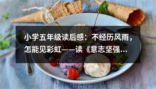 小學(xué)五年級(jí)讀后感：不經(jīng)歷風(fēng)雨，怎能見(jiàn)彩虹——讀《意志堅(jiān)強(qiáng)的牛頓》有感 (500字)