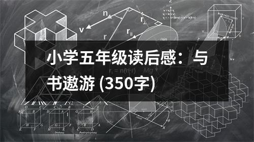 小學(xué)五年級(jí)讀后感：與書(shū)遨游 (350字)