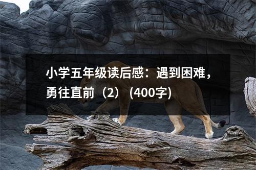 小學(xué)五年級讀后感：遇到困難，勇往直前（2） (400字)