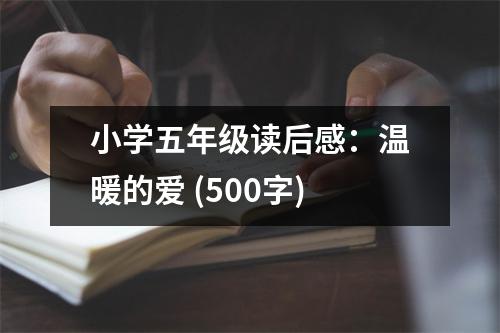小學(xué)五年級讀后感：溫暖的愛 (500字)