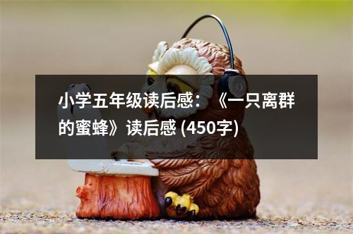 小學(xué)五年級(jí)讀后感：《一只離群的蜜蜂》讀后感 (450字)