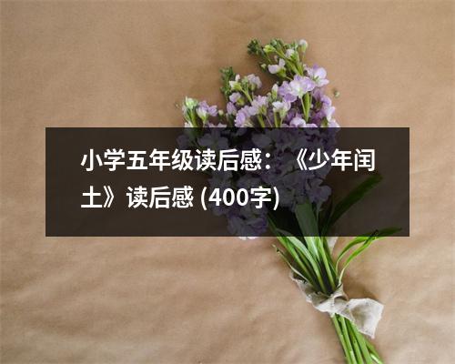 小學五年級讀后感：《少年閏土》讀后感 (400字)