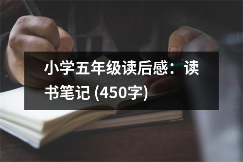 小學(xué)五年級(jí)讀后感：讀書筆記 (450字)