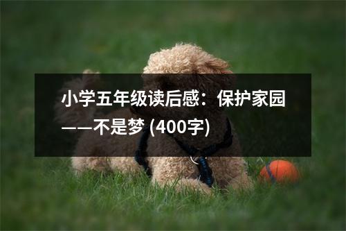 小學(xué)五年級(jí)讀后感：保護(hù)家園——不是夢(mèng) (400字)