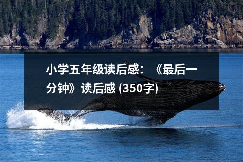 小學(xué)五年級讀后感：《最后一分鐘》讀后感 (350字)